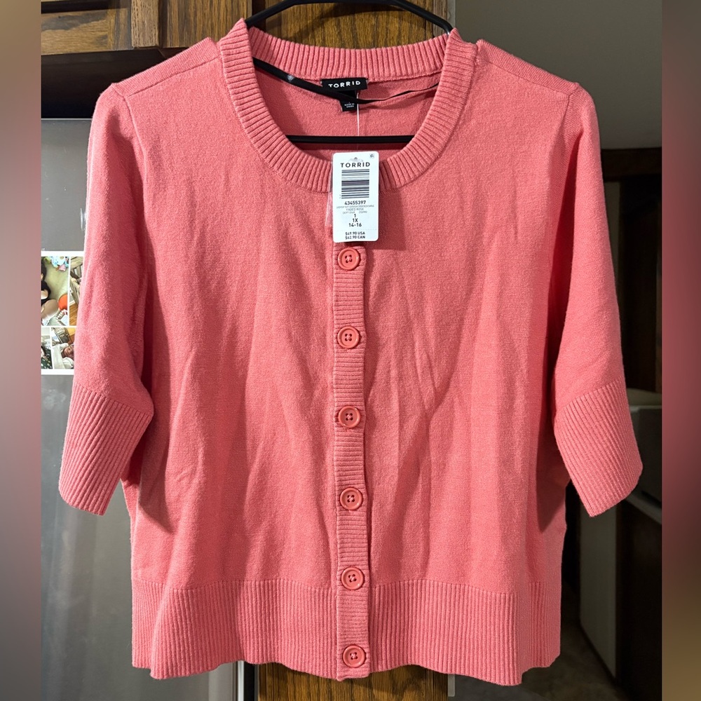torrid Short Sleeve Cardigan Sweater - Picture 3 of 7